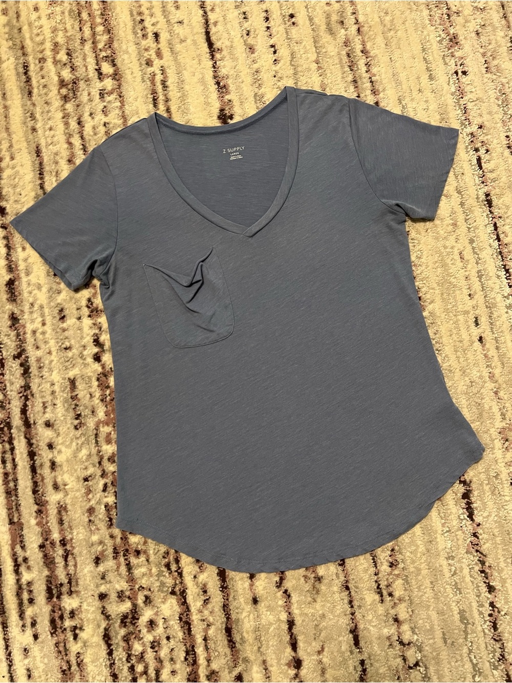 Z SUPPLY V-Neck Pocket Slub Tee